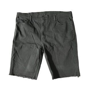 Levi’s 511 Mens Grey Cuttoff Denim Shorts Above Knee 12” Inseam Stretch Size 42